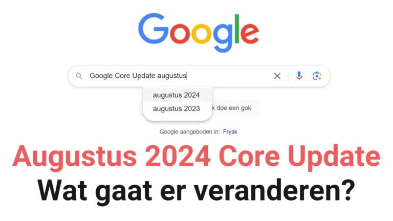 Google augustus 2024 core update ingetypt in Google's zoekmachine